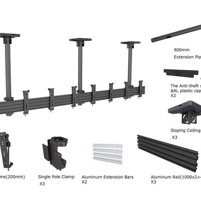 Multibrackets M Menu Board Mount Pro MBC4X1U VESA 200