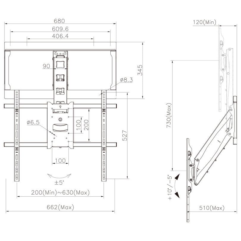 Multibrackets M Pull Down Full Motion Flexarm