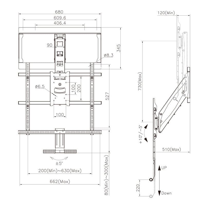 Multibrackets M Pull Down Full Motion Flexarm
