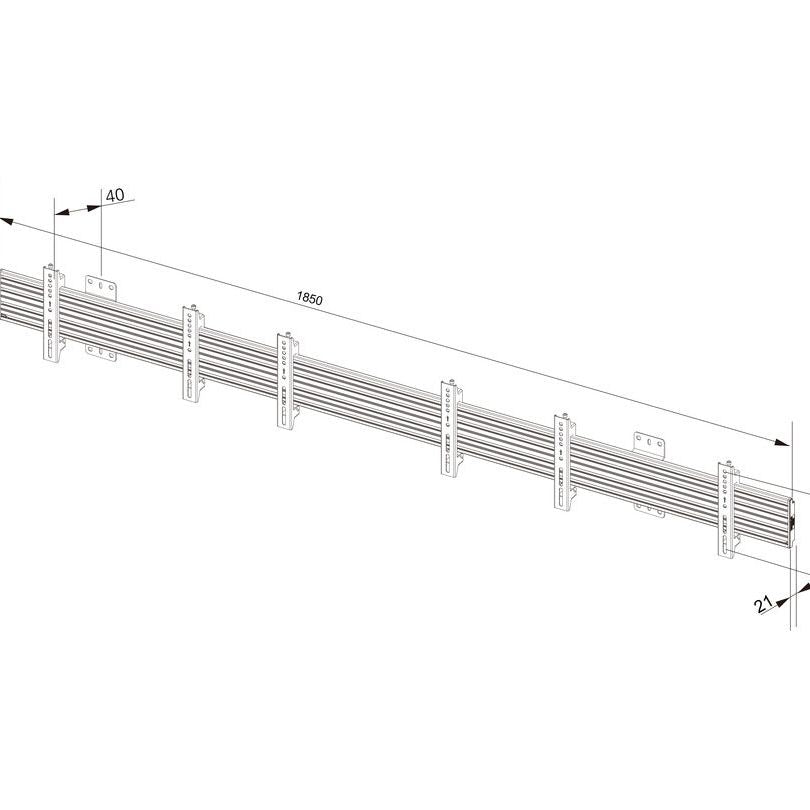 Multibrackets M Wallmount Pro MBW3U Fixed 200 Black
