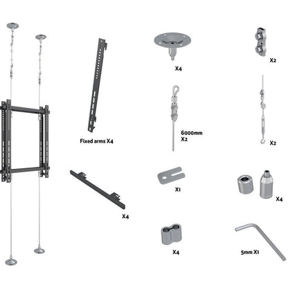 Multibrackets M Pro Series - Wire 6000 Back to Back