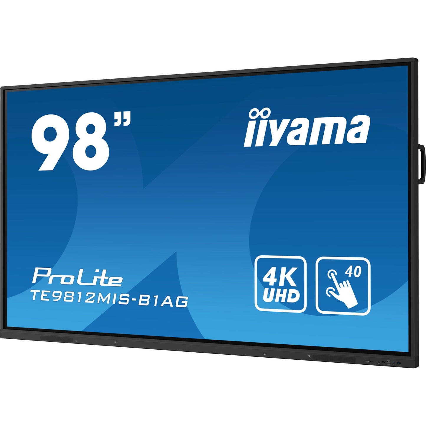 iiyama PROLITE Digital A-board 2.49 m (98") LED Wi-Fi 400 cd/m² 4K Ultra HD Black Touchscreen Built-in processor Android 24/7