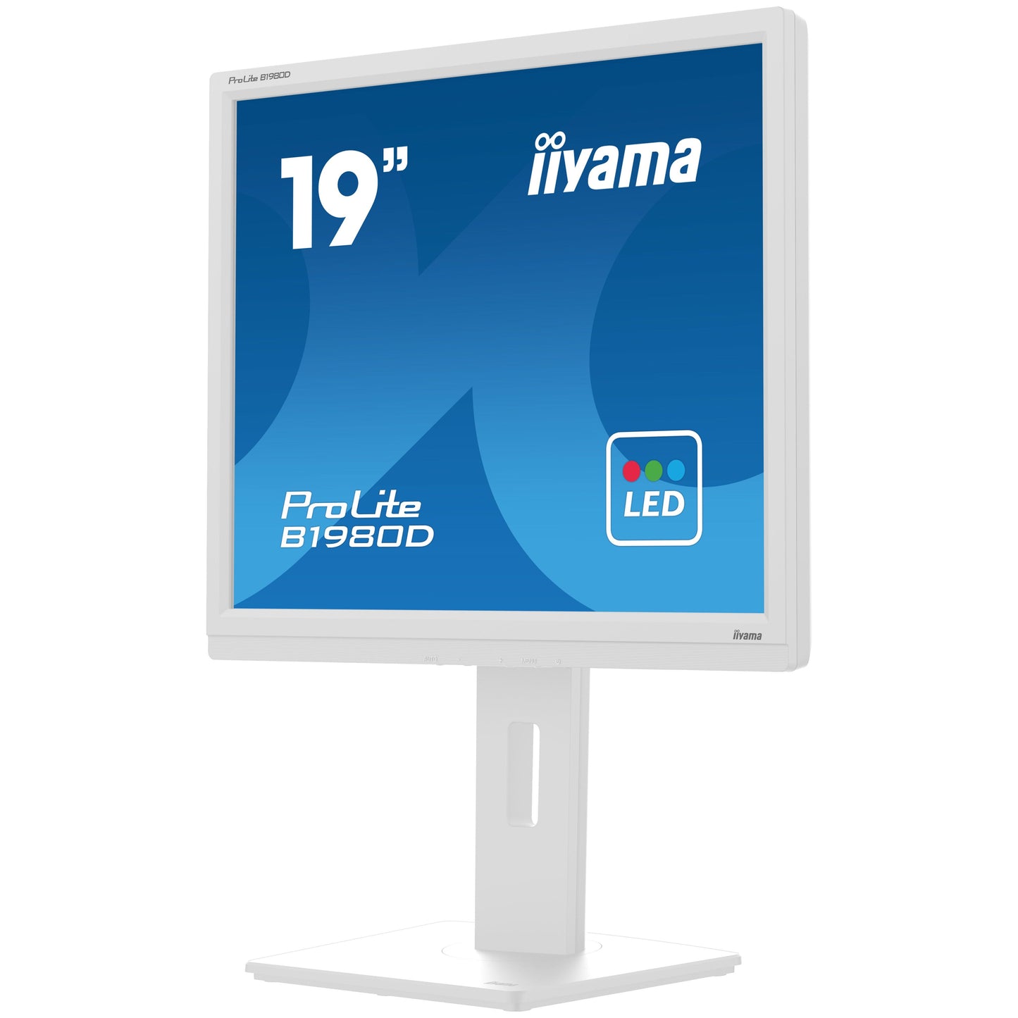 iiyama ProLite B1980D-W5 computer monitor 48.3 cm (19") 1280 x 1024 pixels SXGA LCD White