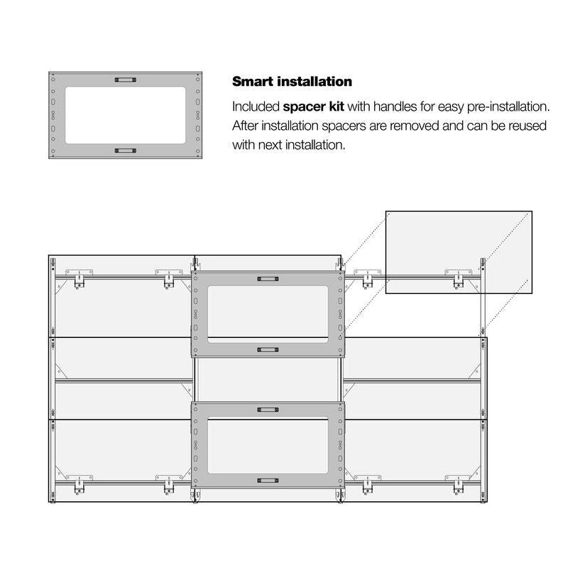 Multibrackets Pro Series Samsung LED WALL 1X1, Samsung IER-Series