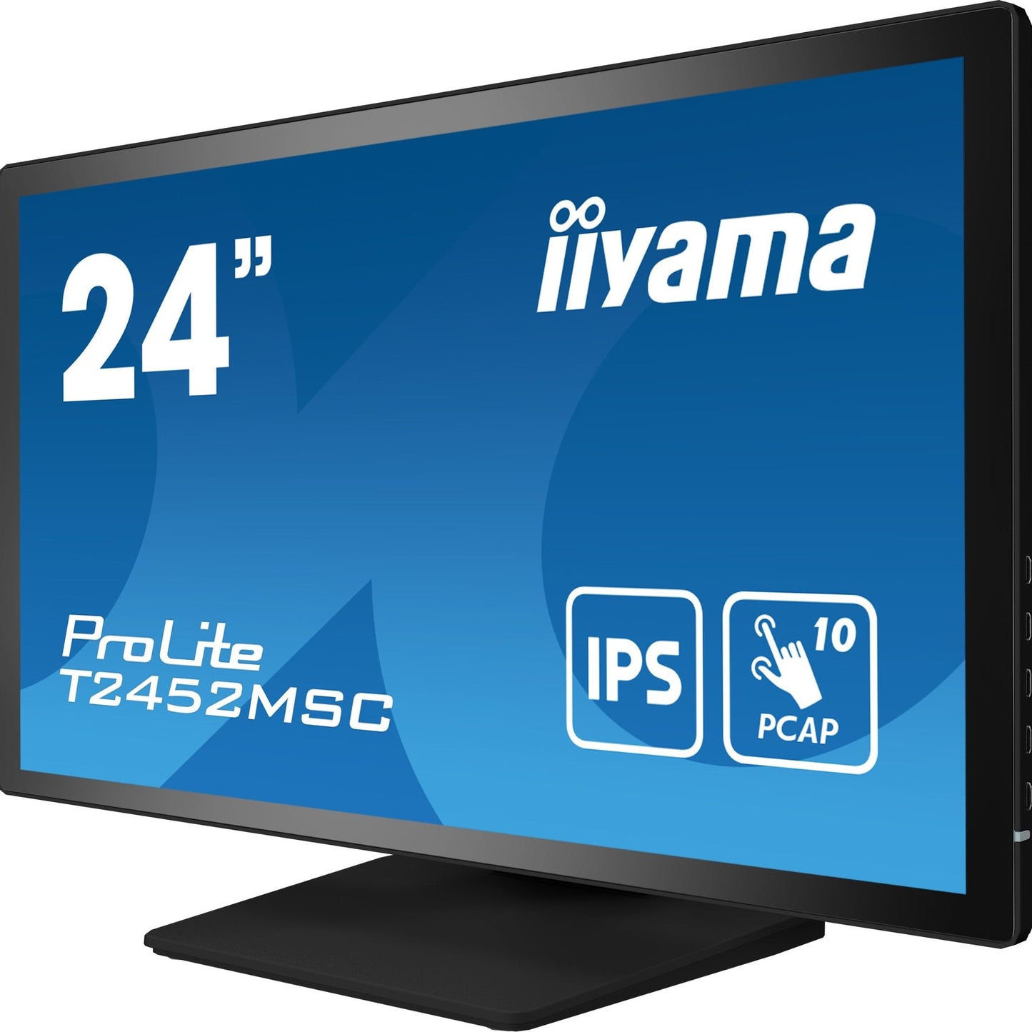 iiyama ProLite T2452MSC-B1 computer monitor 60.5 cm (23.8") 1920 x 1080 pixels Full HD LCD Touchscreen Multi-user Black