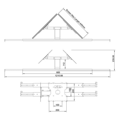 Multibrackets M Store Shelf Mount Pro Dual 32BDL-4050D