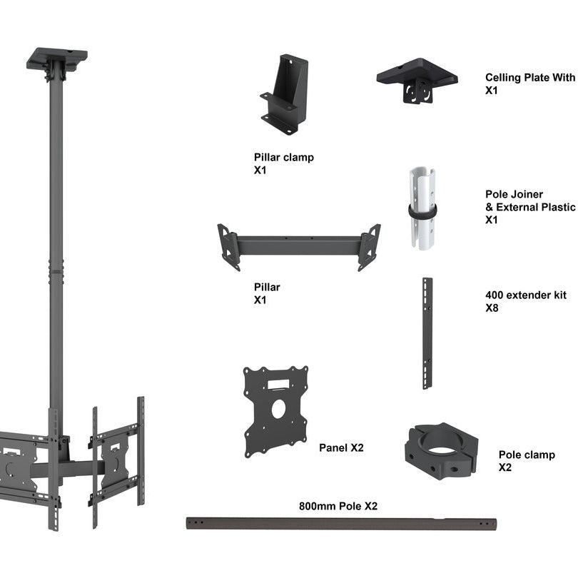 Multibrackets M Ceiling Mount Pro Dual 49BDL-4050D