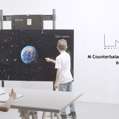 Multibrackets M Counterbalanced Floorstand HD 60-90kg Capacity AV Cart