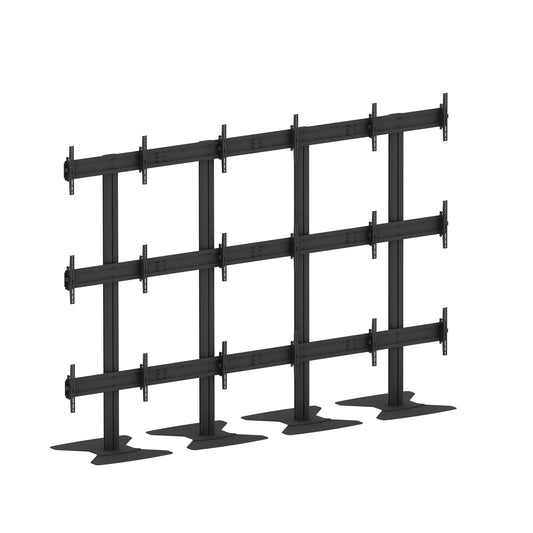 Multibrackets M Public Video Wall Stand 9-Screens 65-75" Black