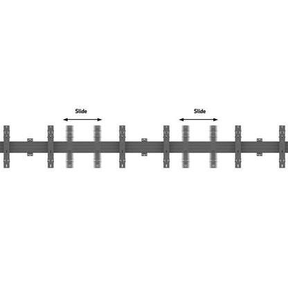 Multibrackets M Wallmount Pro MBW3x2U Push In Pop Out Black