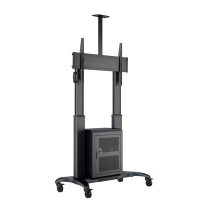 Multibrackets M Public Floorstand Dual Pillar 180 HD with AV Cabinet