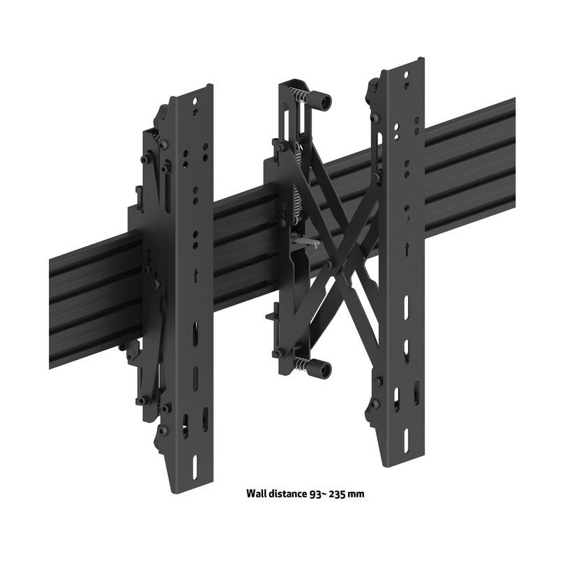 Multibrackets M Wallmount Pro MBW3x3U Push In Pop Out Black
