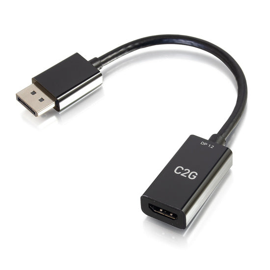 C2G 8in DisplayPort™ Male to HDMI® Female Passive Adapter Converter - 4K 30Hz