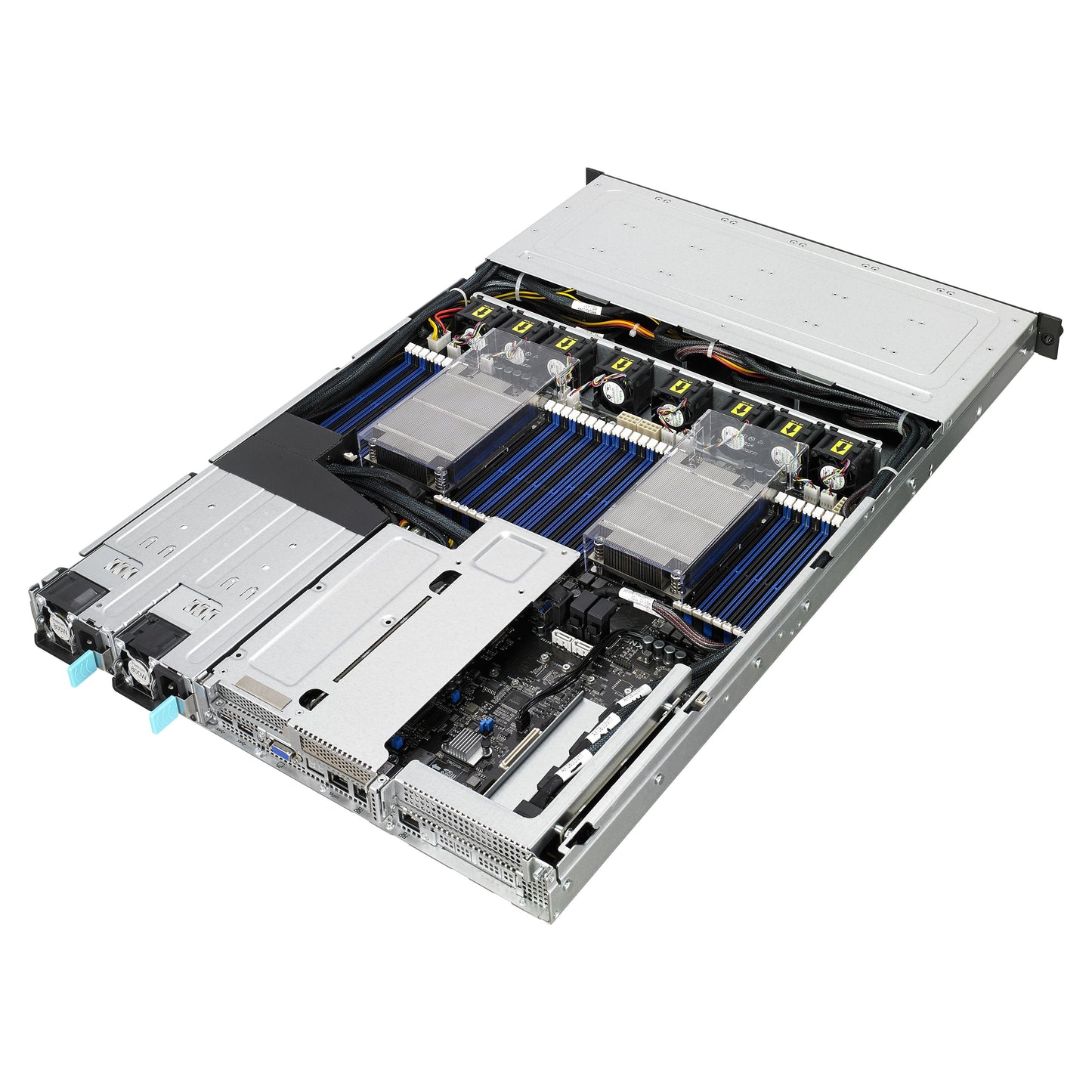 ASUS RS700A-E9-RS12V2 Socket SP3 Rack (1U) Black, Grey