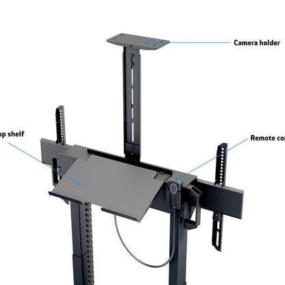 Multibrackets M Motorized Floorbase Incl cabinet & camerashelf 120kg Black