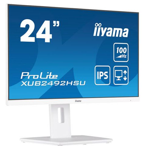 iiyama ProLite XUB2492HSU-W6 24" IPS 100Hz Full HD Display with HAS in White