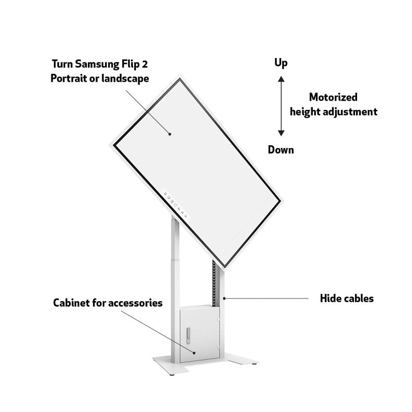 Multibrackets M Motorized Floorstand Flip 2 60kg White