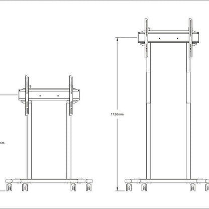 Multibrackets M Motorized Floorstand Flip 2 60kg White