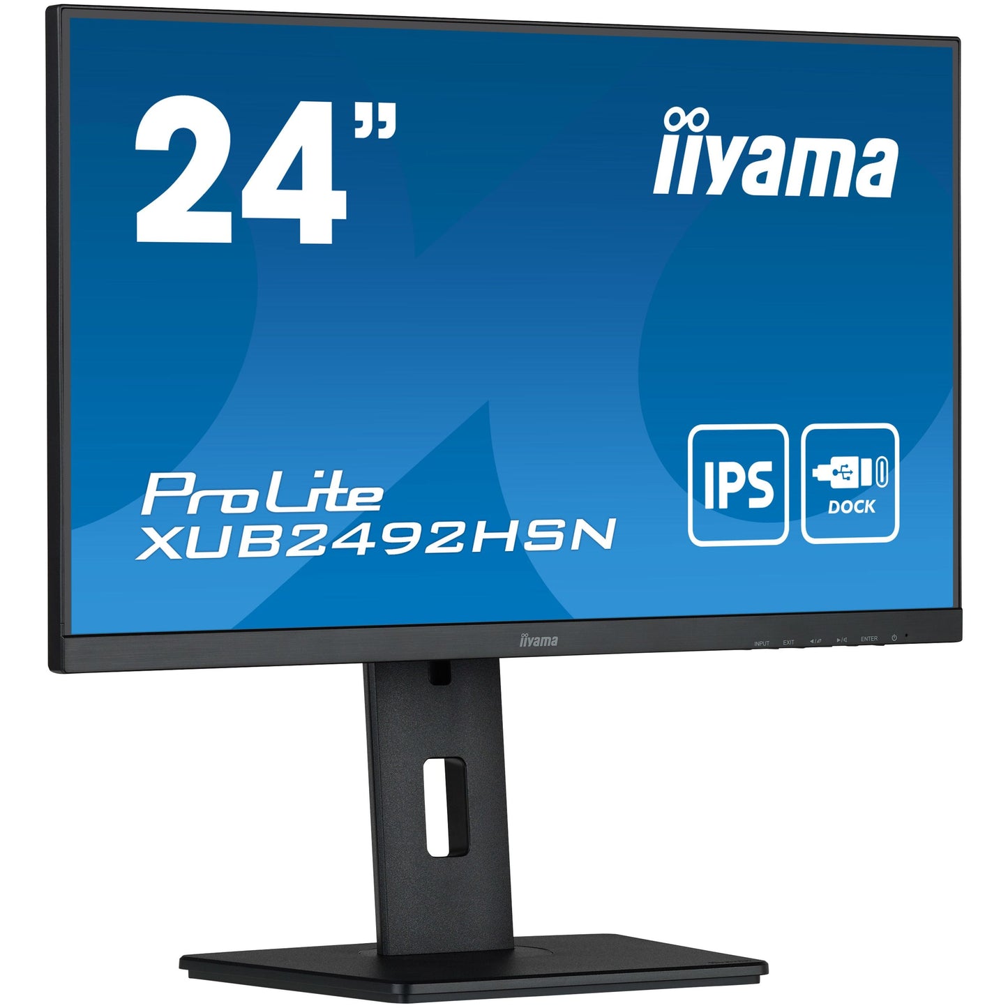 iiyama ProLite XUB2492HSN-B5 24" IPS LED Display with USB-C dock and RJ45 (LAN)