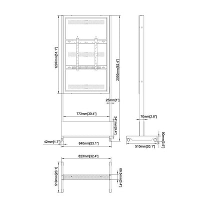 Multibrackets M Pro Series - Enclosure Totem 55" Wheelbase