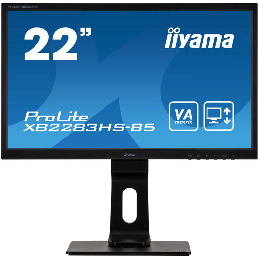 iiyama ProLite XB2283HS-B5 22" LED Full HD Display with Height Adjust Stand Black