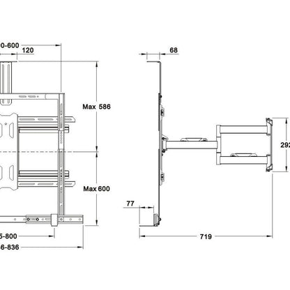 Multibrackets M Universal Flexarm Pro 60 kg Sound & Camera