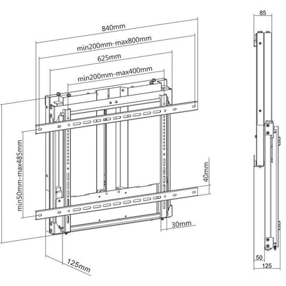 Multibrackets M Counterbalanced Wallmount HD 23-40kg