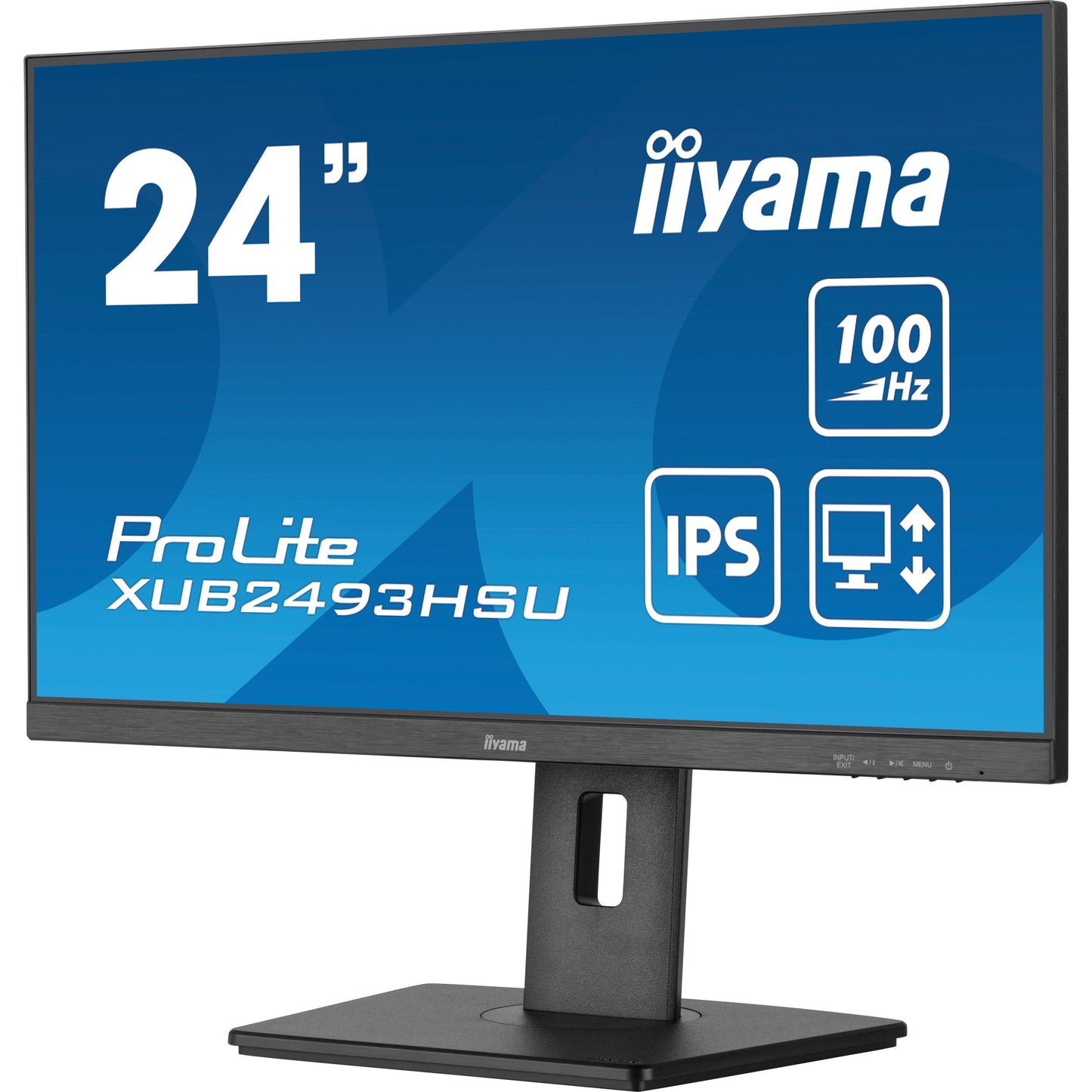 iiyama ProLite XUB2493HSU-B7 24" Full HD LED Display with Height Adjust Stand
