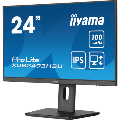 iiyama ProLite XUB2493HSU-B7 24" Full HD LED Display with Height Adjust Stand