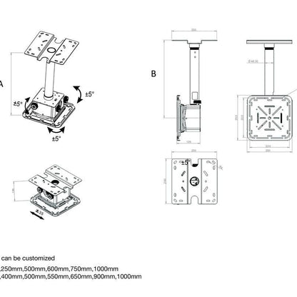 Multibrackets M Projector Mount Pro HD 40kg Black