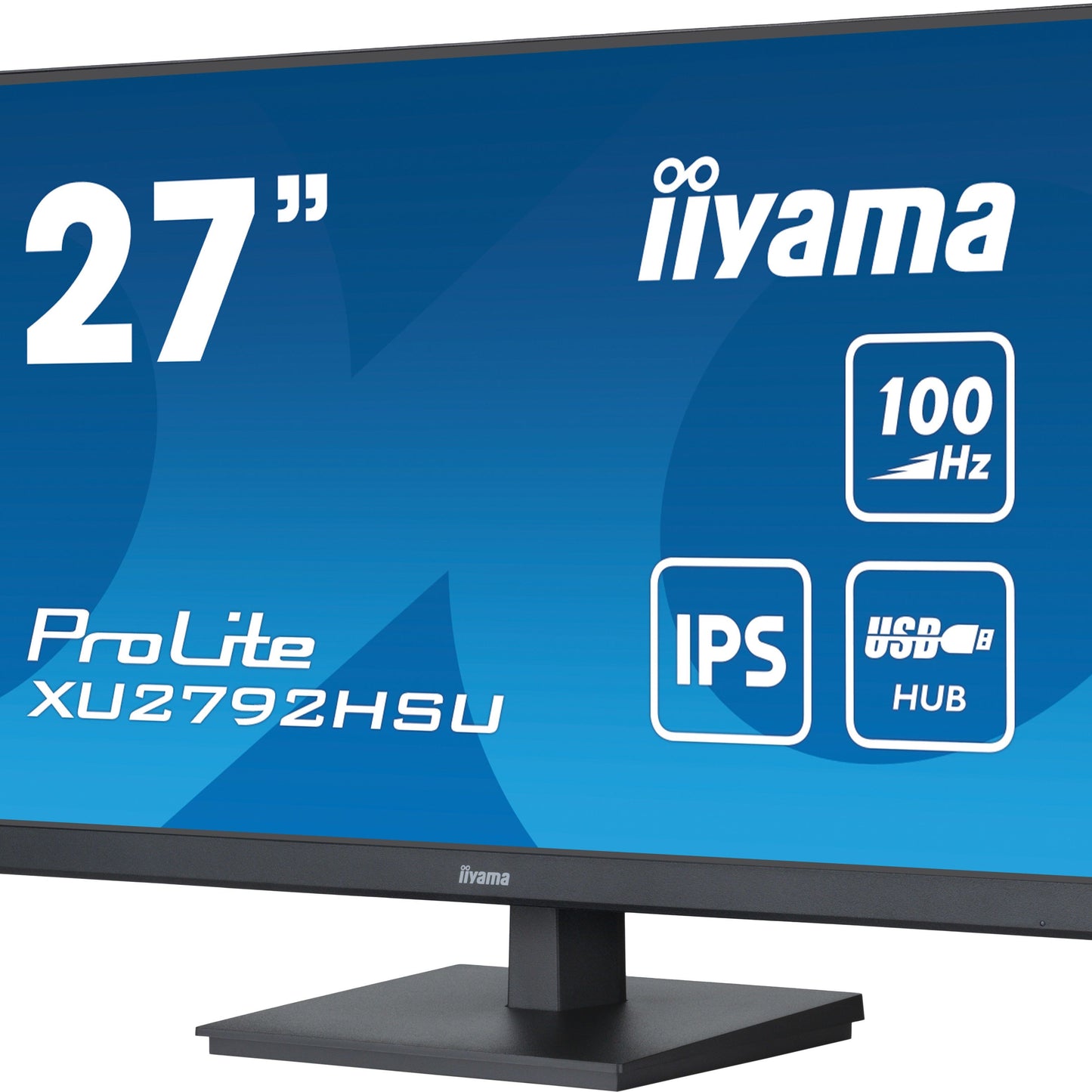 iiyama ProLite XU2792HSU-B6 27" IPS technology panel with USB hub and 100Hz refresh rate