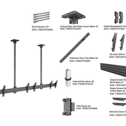 Multibrackets M Ceiling Mount Pro MBC3X1U, VESA 300