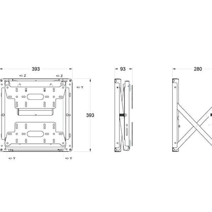 Multibrackets M Public Video Wall Mount Push Small