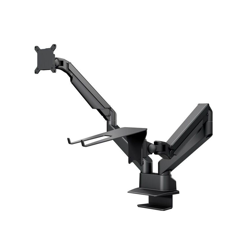 Multibrackets M VESA Gas Lift Arm Dual Arm w. Laptop Holder Black