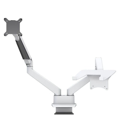 Multibrackets M VESA Gas Lift Arm Dual Arm w. Laptop Holder White