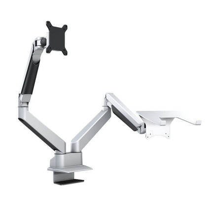 Multibrackets M VESA Gas Lift Arm Dual Arm w. Laptop Holder Silver