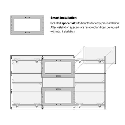 Multibrackets Pro Series Samsung LED WALL 3X3, Samsung IER-Series