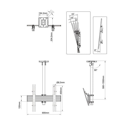 Multibrackets M Menu Board Mount Pro MBC1X1U