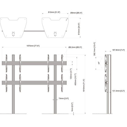 Multibrackets M Pro Series Video Wall Stand MBF2x2U