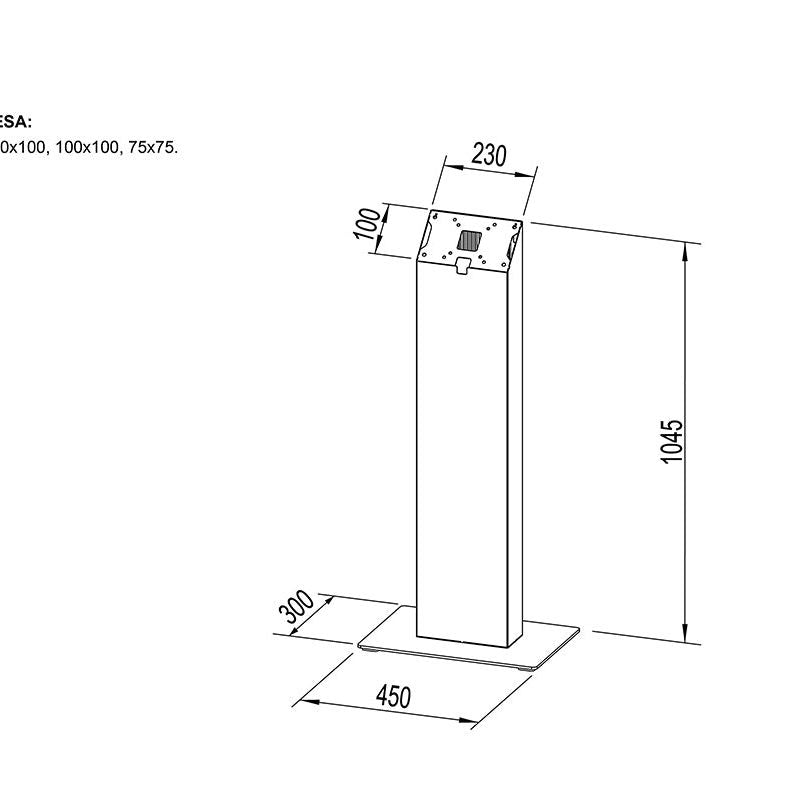 Multibrackets M Pro Series - Kiosk White 15-32"