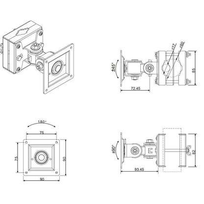 Multibrackets M VESA Monitor Polemount 75/100