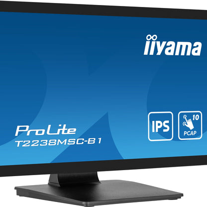 iiyama ProLite T2238MSC-B1 computer monitor 54.6 cm (21.5") 1920 x 1080 pixels Full HD LED Touchscreen Black