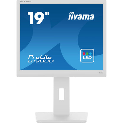 iiyama ProLite B1980D-W5 computer monitor 48.3 cm (19") 1280 x 1024 pixels SXGA LCD White