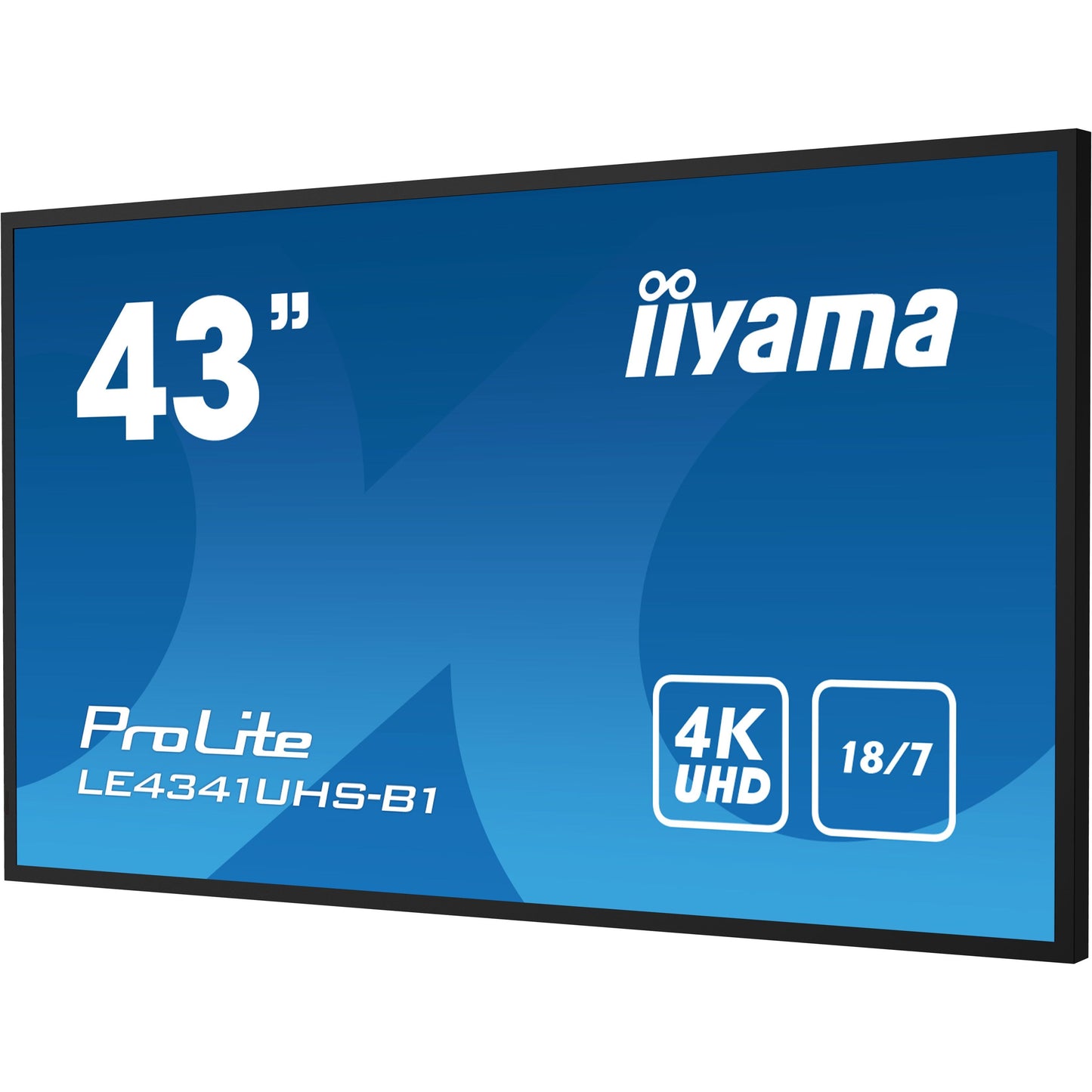iiyama LE4341UHS-B1 Signage Display Digital signage flat panel 108 cm (42.5") LCD 350 cd/m² 4K Ultra HD Black 18/7