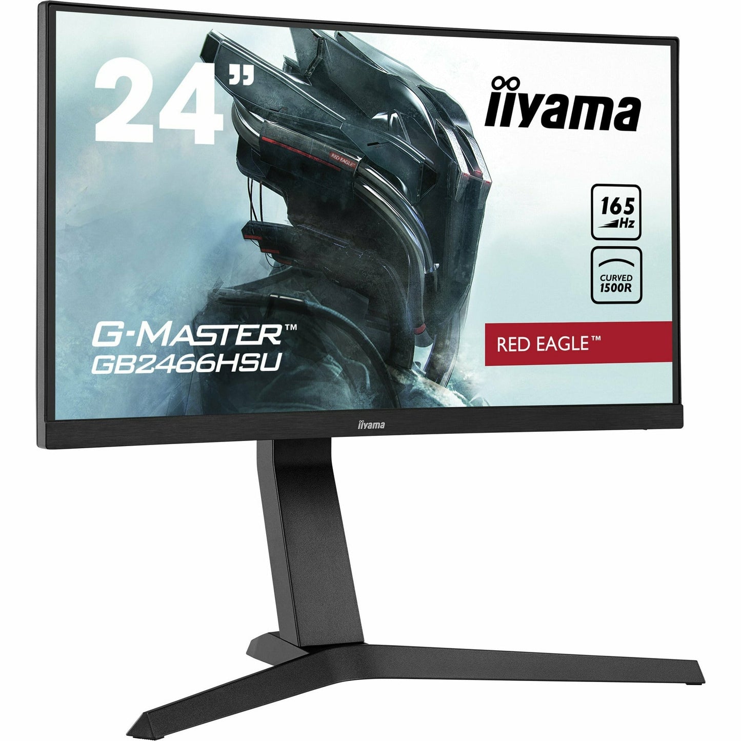 iiyama G-MASTER GB2466HSU-B1 24" 165Hz 1ms 1500R Height Adjust Stand Curved LED Display