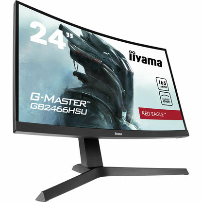 iiyama G-MASTER GB2466HSU-B1 24" 165Hz 1ms 1500R Height Adjust Stand Curved LED Display