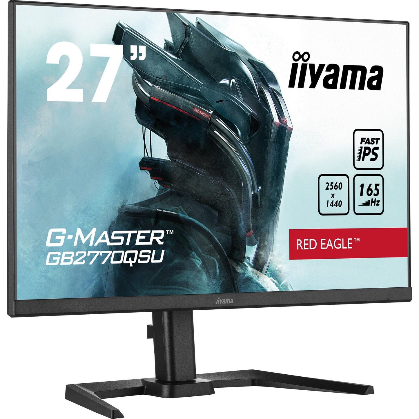 iiyama G-Master GB2770QSU-B5 27" Fast IPS WQHD 2560 x 1400 Red Eagle Gaming Monitor