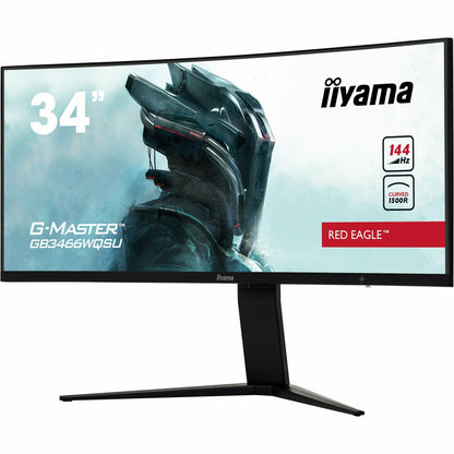 iiyama G-MASTER GB3466WQSU-B1 34" 144Hz 1ms 1500R Height Adjust Stand Curved LED Display