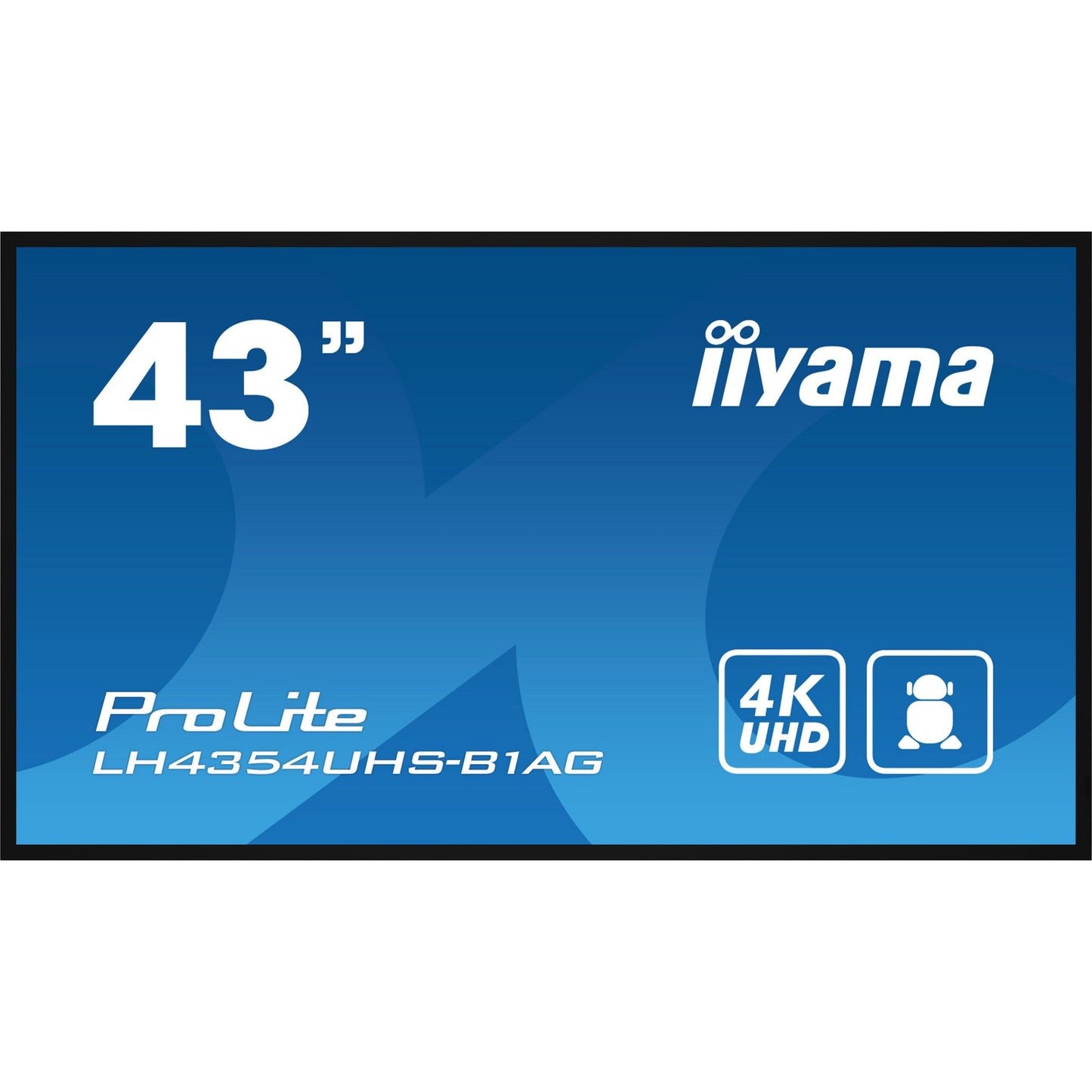 iiyama ProLite 43" 4K UHD Professional Digital Signage 24/7 display with Android OS & FailOver