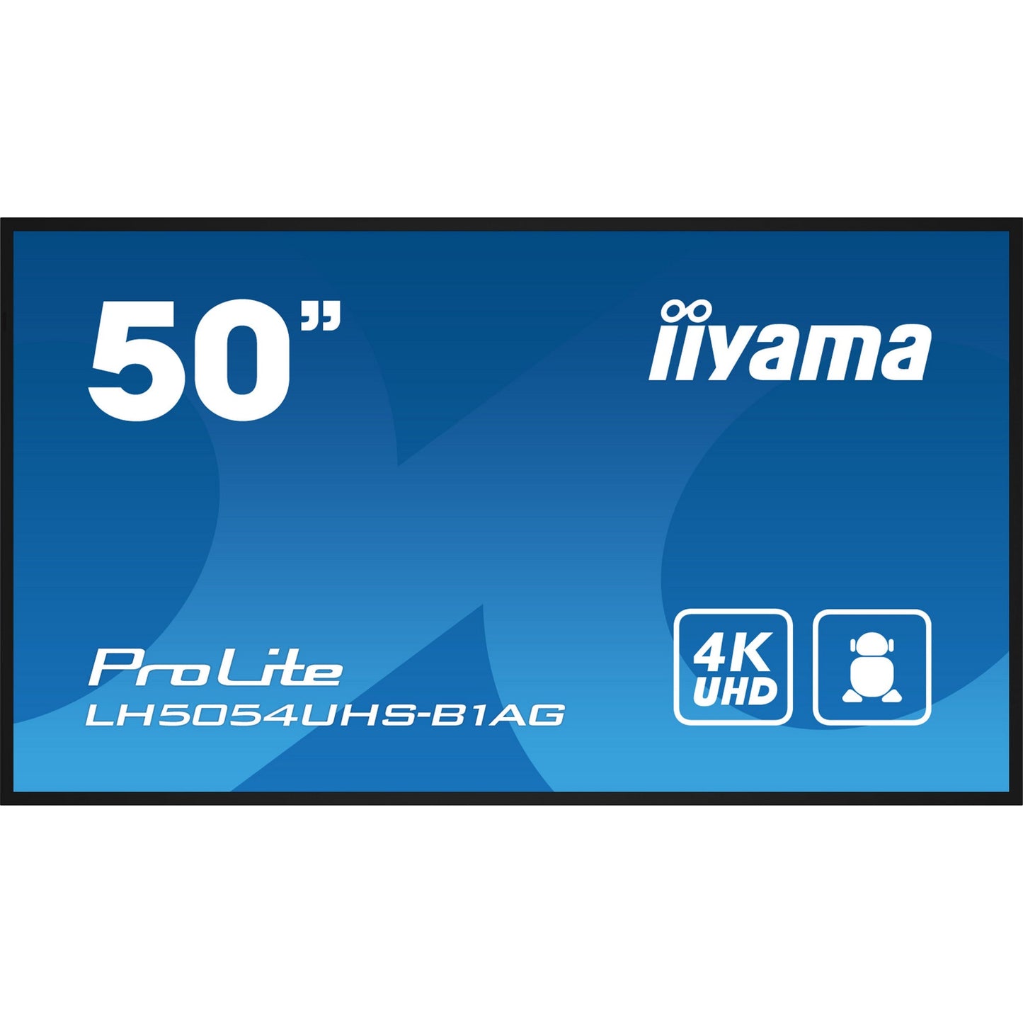 iiyama ProLite LH5054UHS-B1AG 50" 4K UHD Professional Digital Signage 24/7 display featuring Android OS & FailOver